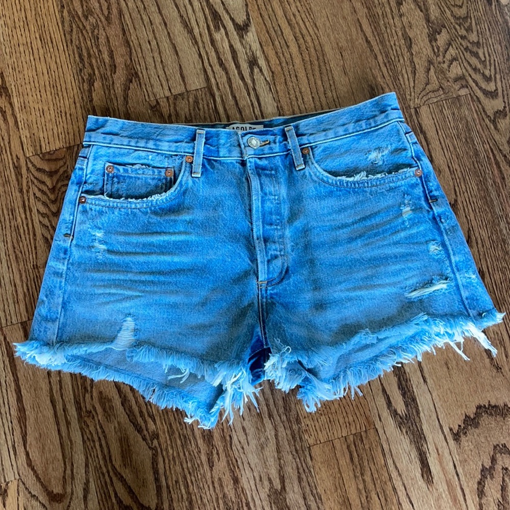 Agolde Parker denim shorts